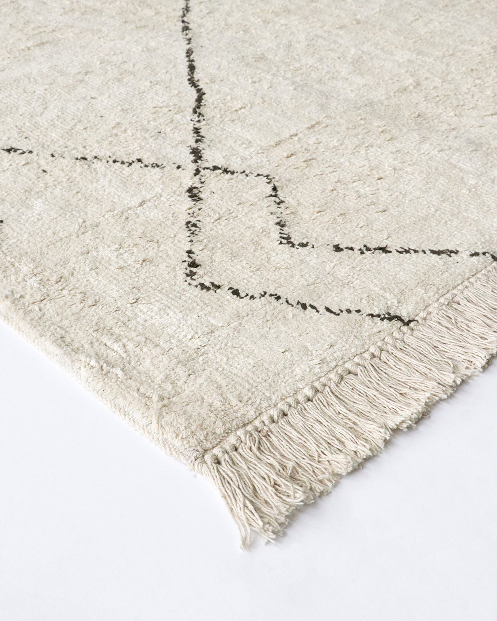 Nordstrand Inge Cotton Floor Rug - Ivory/Brown Rodwell and Astor