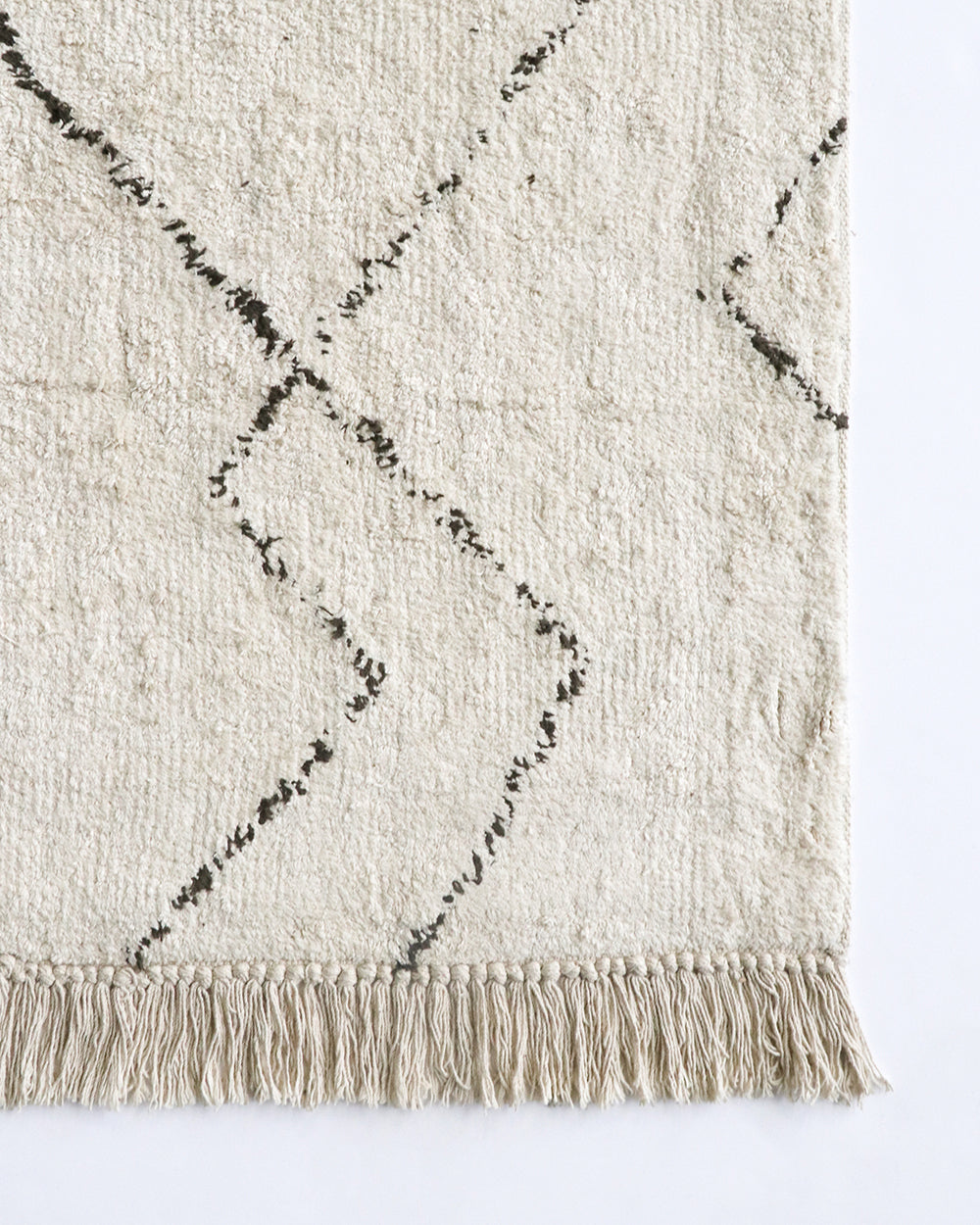 Nordstrand Inge Cotton Floor Rug - Ivory/Brown Rodwell and Astor