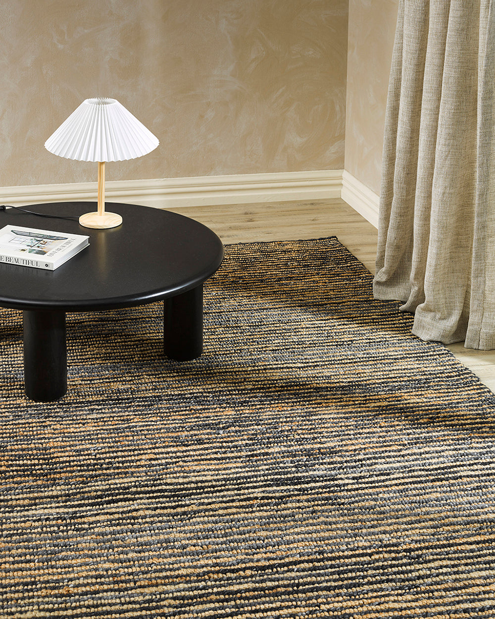 Lima Wool/Jute Rug - Charcoal/Natural - Brunswick Rodwell and Astor