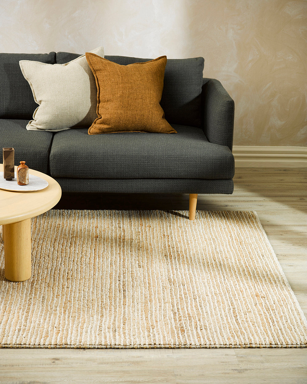 Lima Wool/Jute Rug - Sand/Natural - Rodwell and Astor