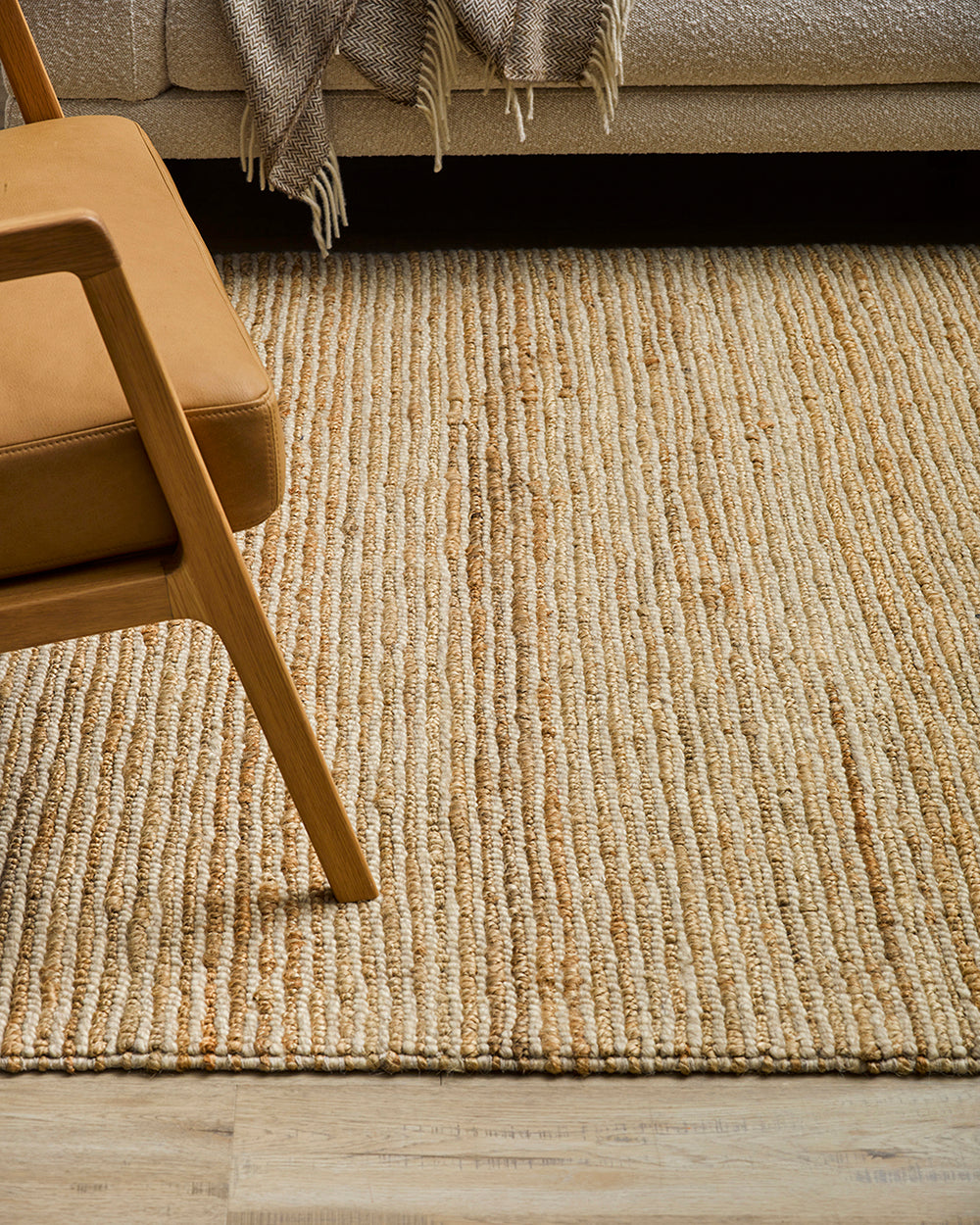 Lima Wool/Jute Rug - Sand/Natural - Rodwell and Astor