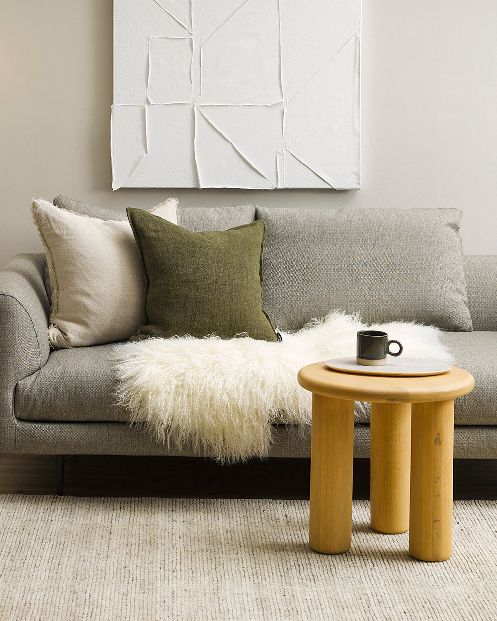 Rodwell and Astor - BAYA Meru Tibetan Lamb Hide - Natural White