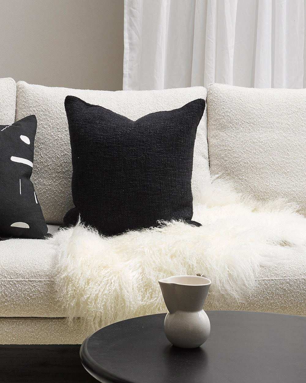 Rodwell and Astor - BAYA Meru Tibetan Lamb Hide - Natural White