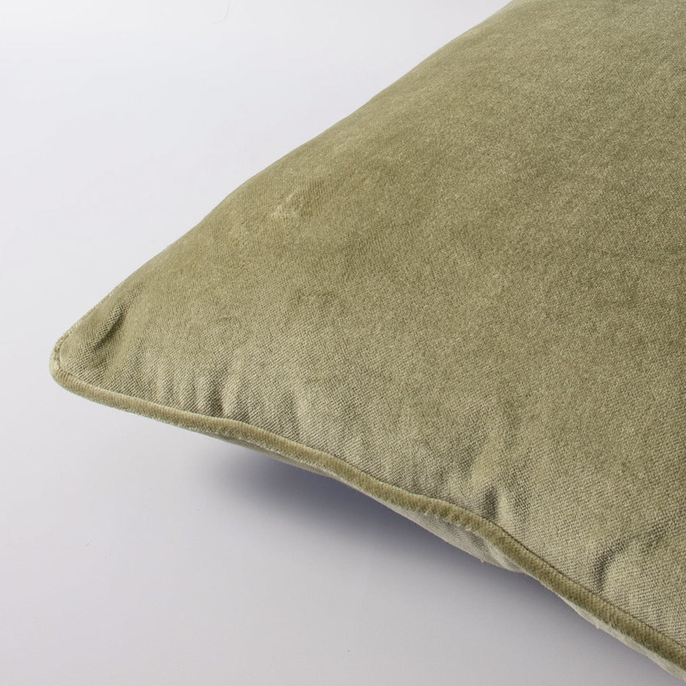 BAYA Montpellier Velvet Cushion - Artichoke