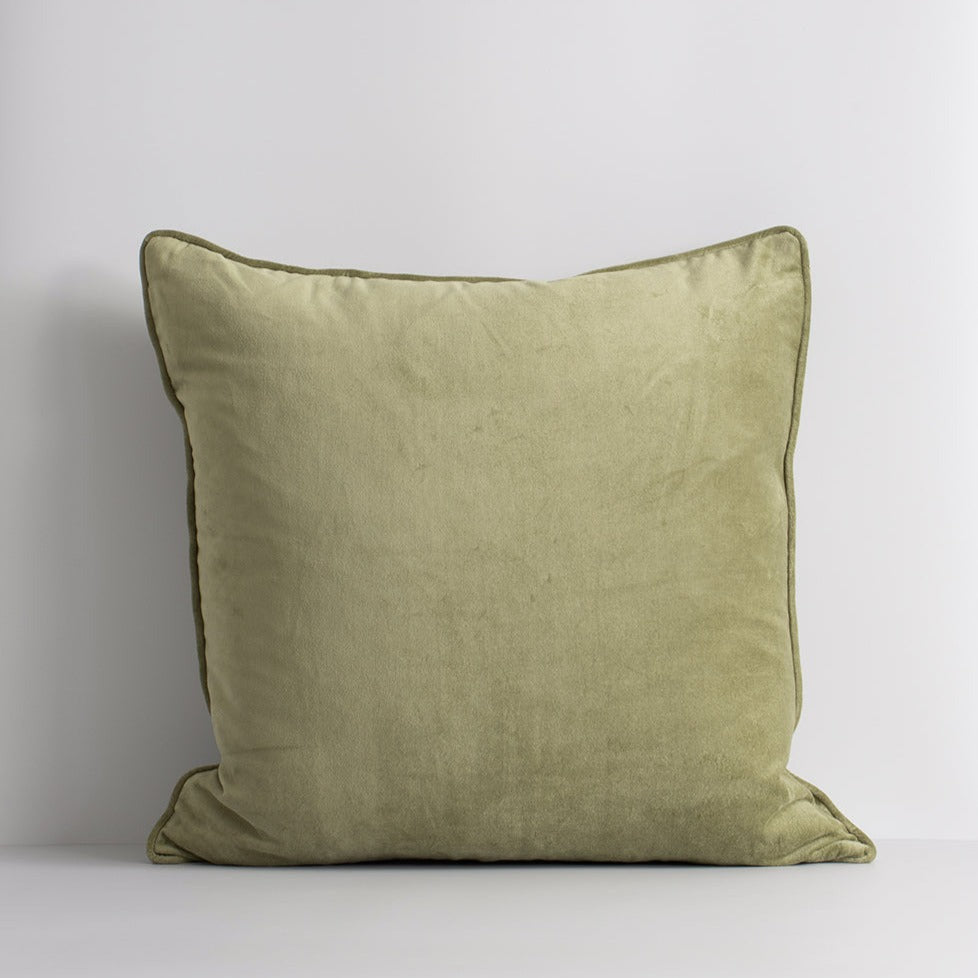 BAYA Montpellier Velvet Cushion - Artichoke