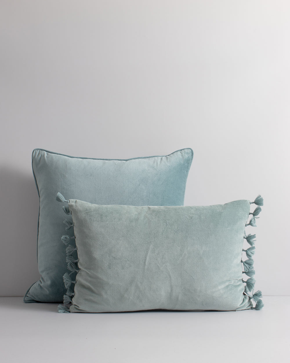 Rodwell and Astor - BAYA Montpellier Velvet Cushion - Duck Egg