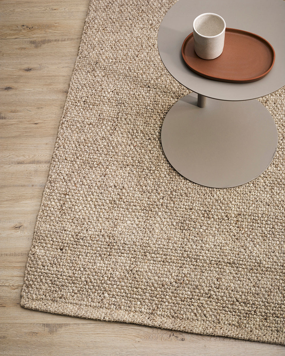 BAYA Nebraska Floor Rug - Pebble
