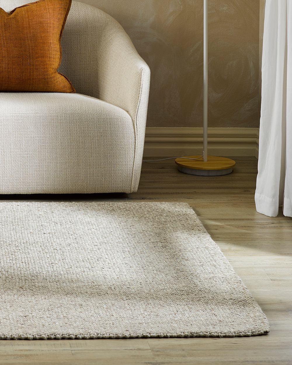 BAYA Nebraska Floor Rug - Pebble