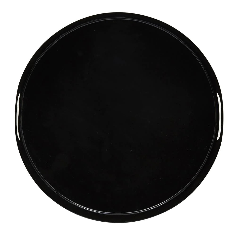Otto Tray with Handles - Black Enamel - 41cm