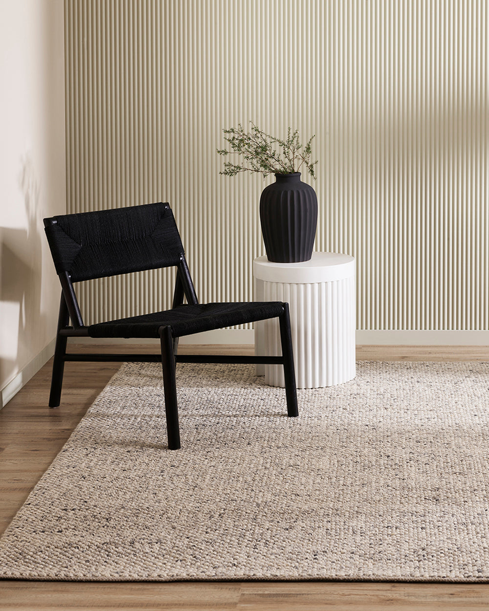 Roxburgh - Handwoven Wool Rug - Flint Grey Rodwell and Astor Modern Eclectic Style Brunswick