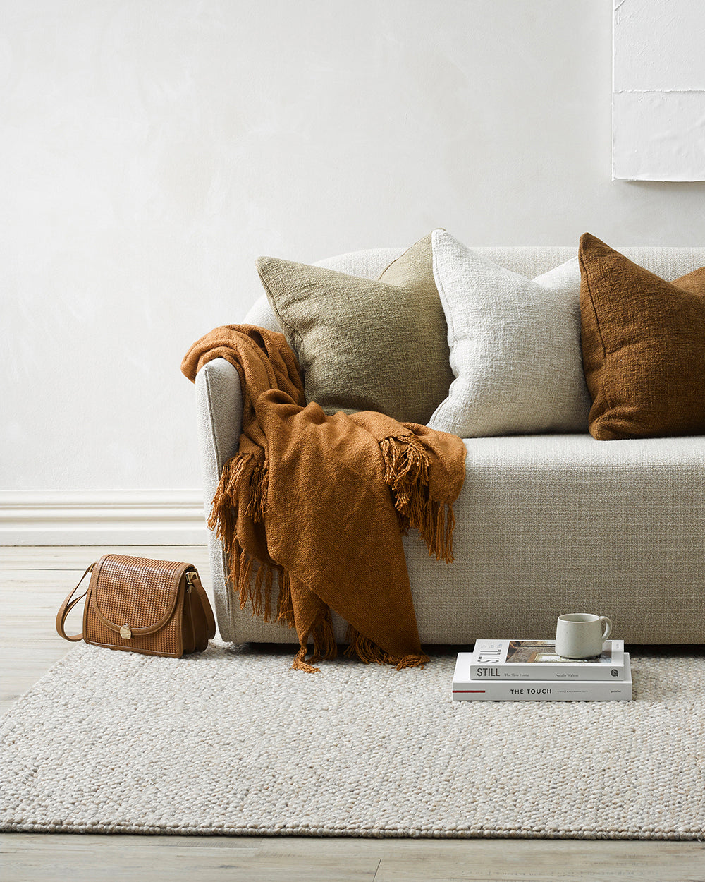 Roxburgh - Handwoven Wool Rug - Parchment Rodwell and Astor Modern Eclectic Style Brunswick Melbourne