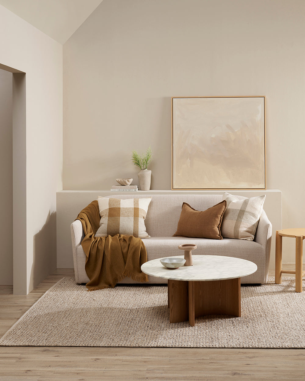 Roxburgh - Handwoven Wool Rug - Parchment Rodwell and Astor Modern Eclectic Style Brunswick Melbourne