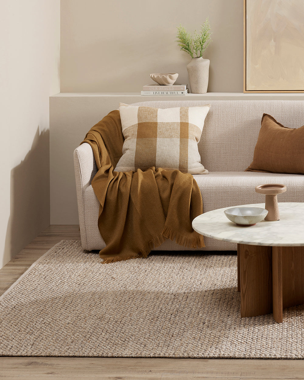 Roxburgh - Handwoven Wool Rug - Parchment Rodwell and Astor Modern Eclectic Style Brunswick Melbourne