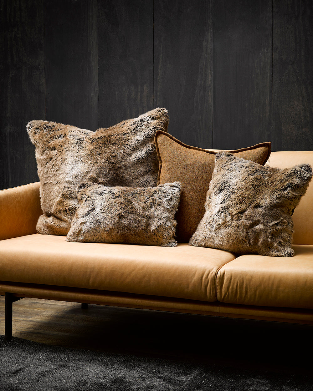 Rodwell and Astor - HEIRLOOM Sable Faux Fur Cushion - 45cm