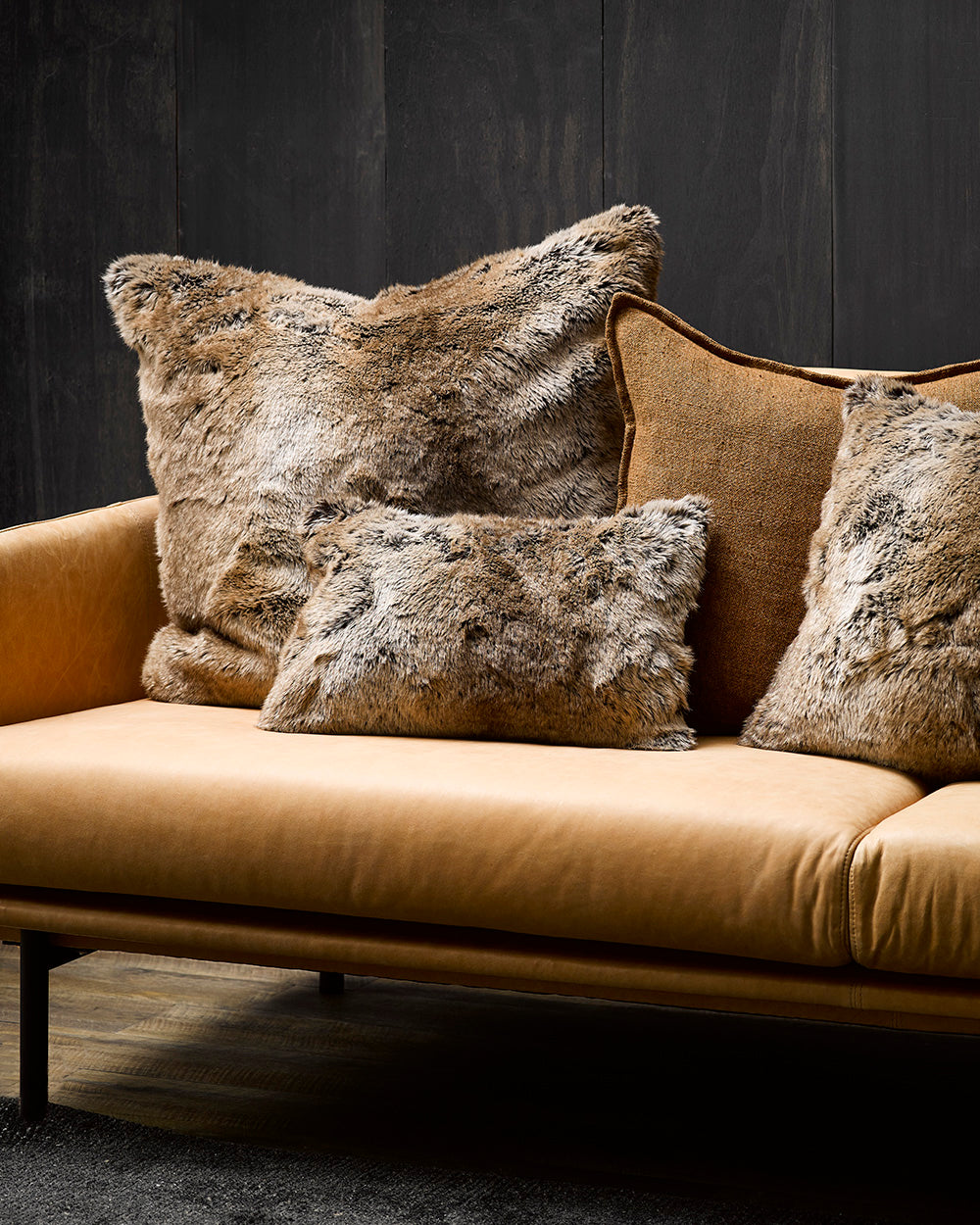 Rodwell and Astor - HEIRLOOM Sable Faux Fur Cushion - 65cm