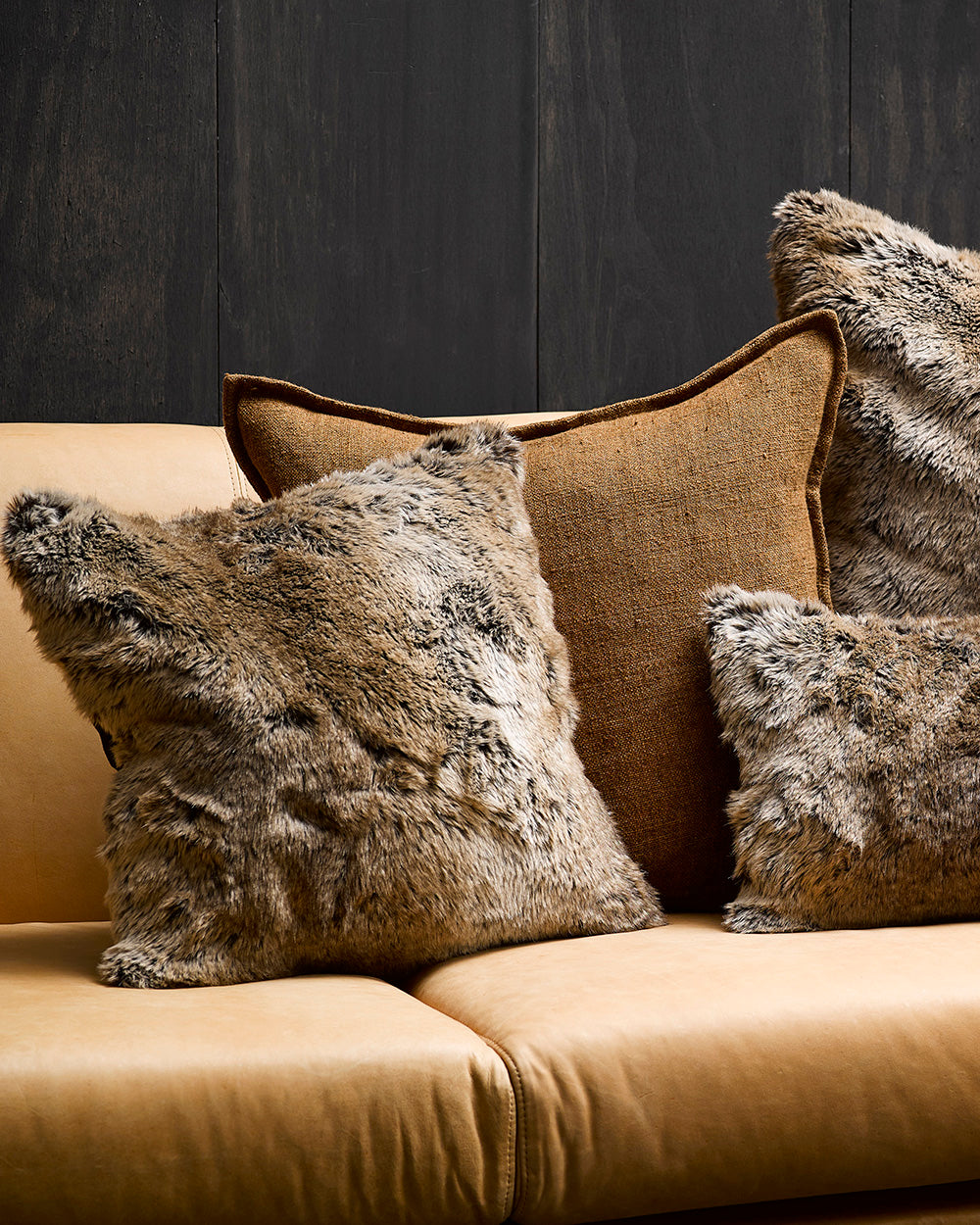 Rodwell and Astor - HEIRLOOM Sable Faux Fur Cushion - 45cm