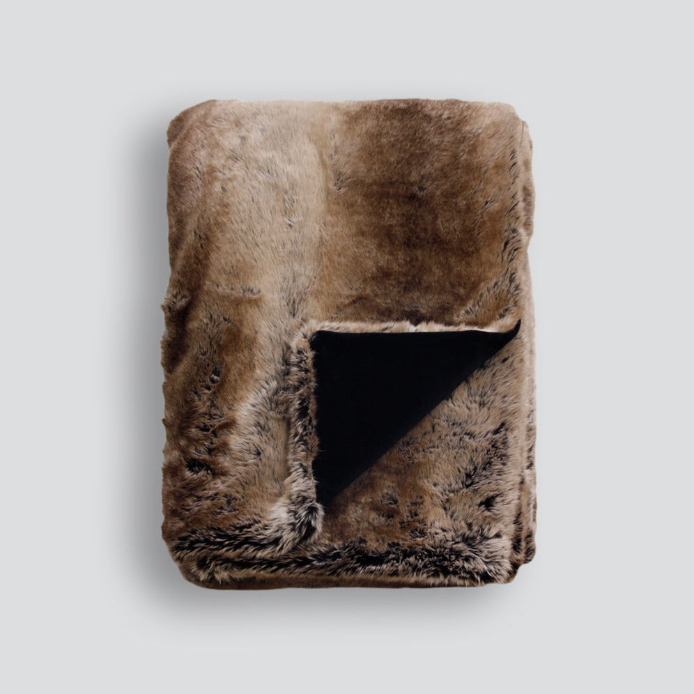 Rodwell and Astor - HEIRLOOM Sable Faux Fur Throw