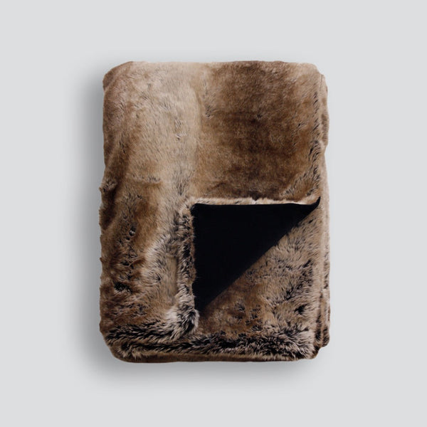 Rodwell and Astor - HEIRLOOM Sable Faux Fur Throw