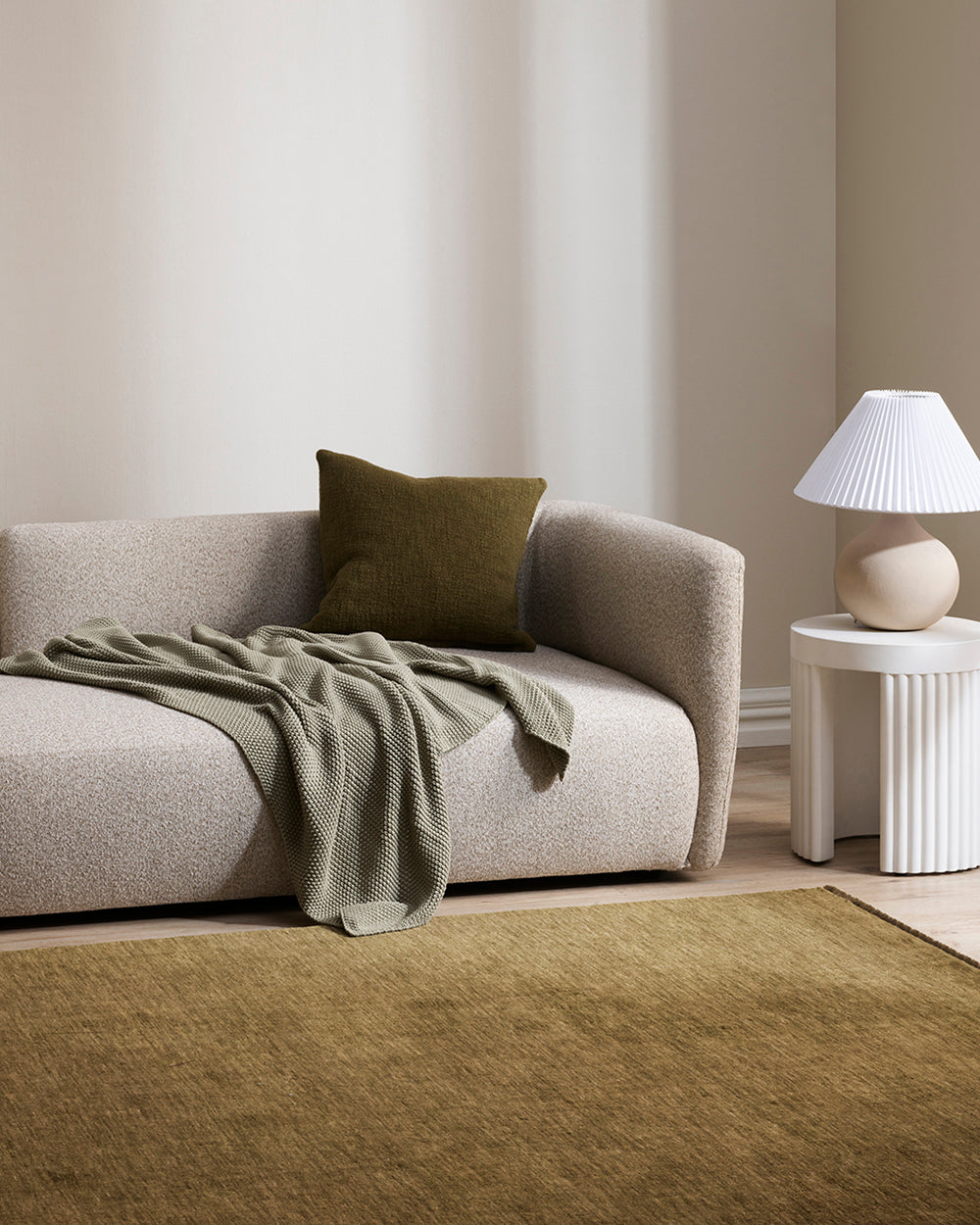 Sandringham Wool Rug - Moss