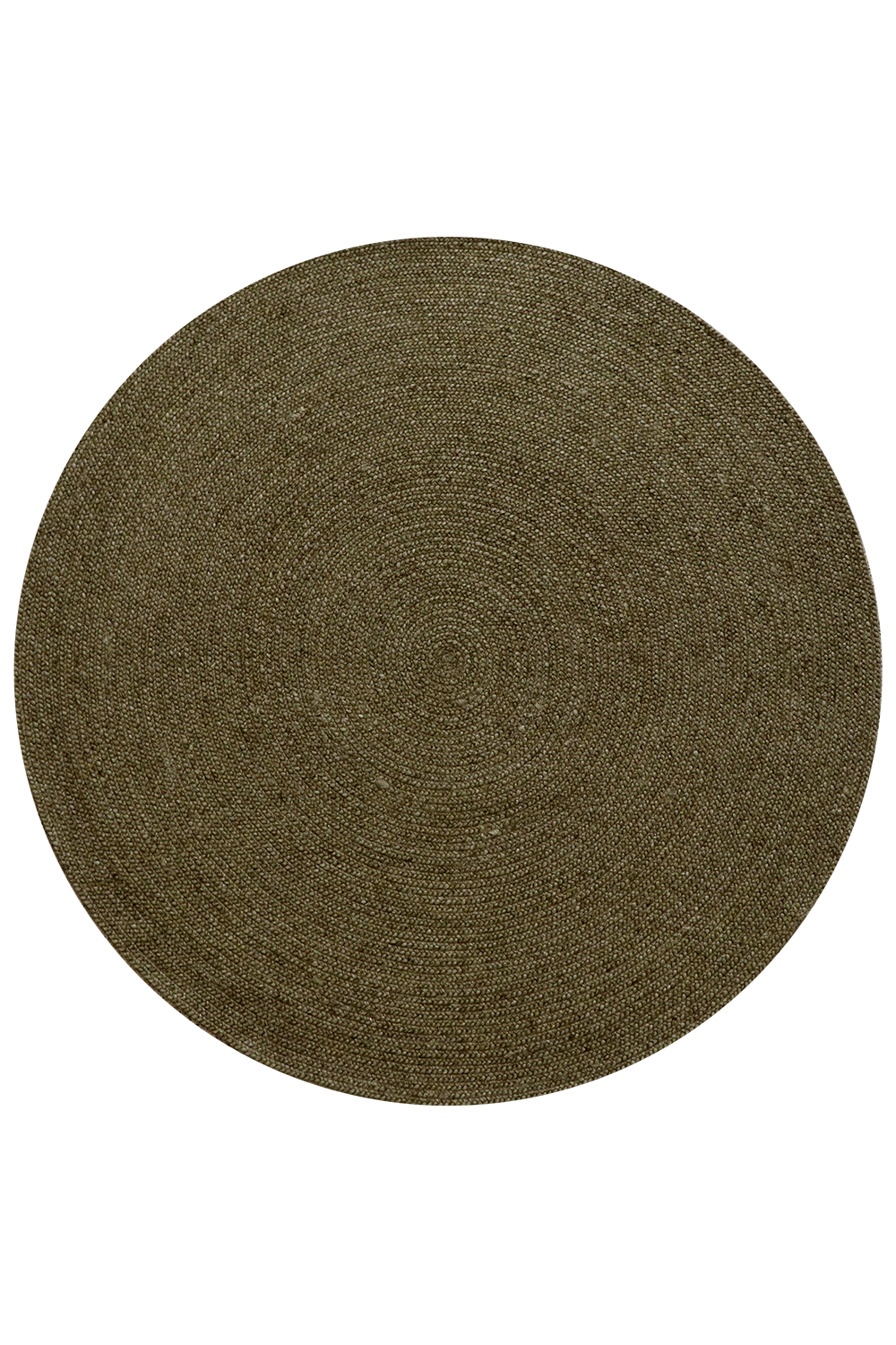 BAYA Tairua Round Floor Rug - Moss Green