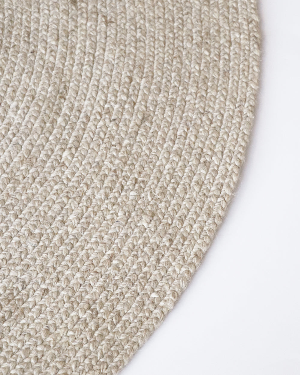 Rodwell and Astor - BAYA Tairua Round Floor Rug - Natural Straw