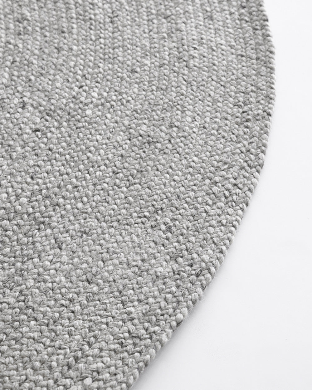 Rodwell and Astor - BAYA Tairua Round Floor Rug - Silver Birch