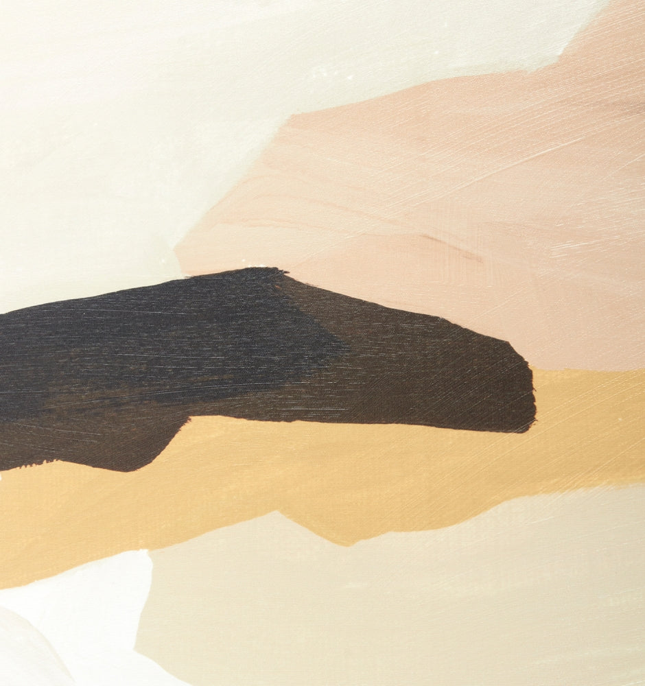 Tranquil Coastline Canvas Print - Blush