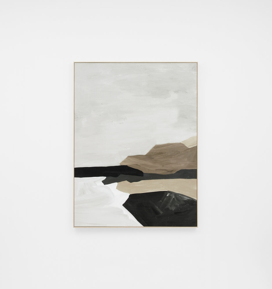 Tranquil Coastline Canvas Print - Night