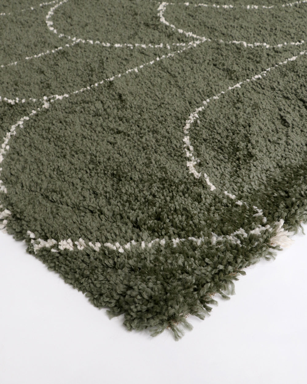 OLLO Nomad Turret Synthetic Rug - Olive - 160 x 230cm Rodwell and Astor Brunsiwck