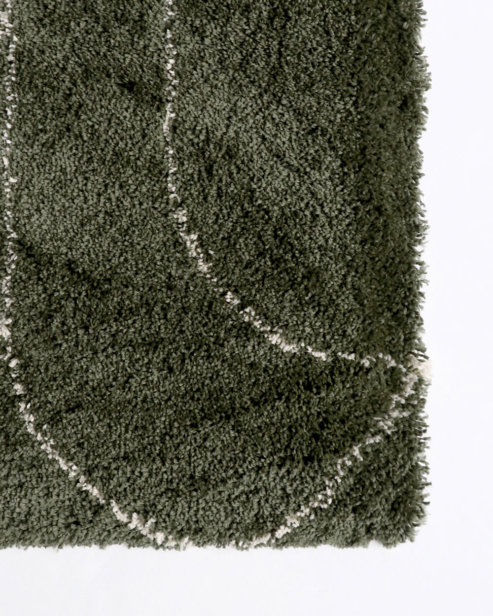 OLLO Nomad Turret Synthetic Rug - Olive - 160 x 230cm Rodwell and Astor Brunsiwck