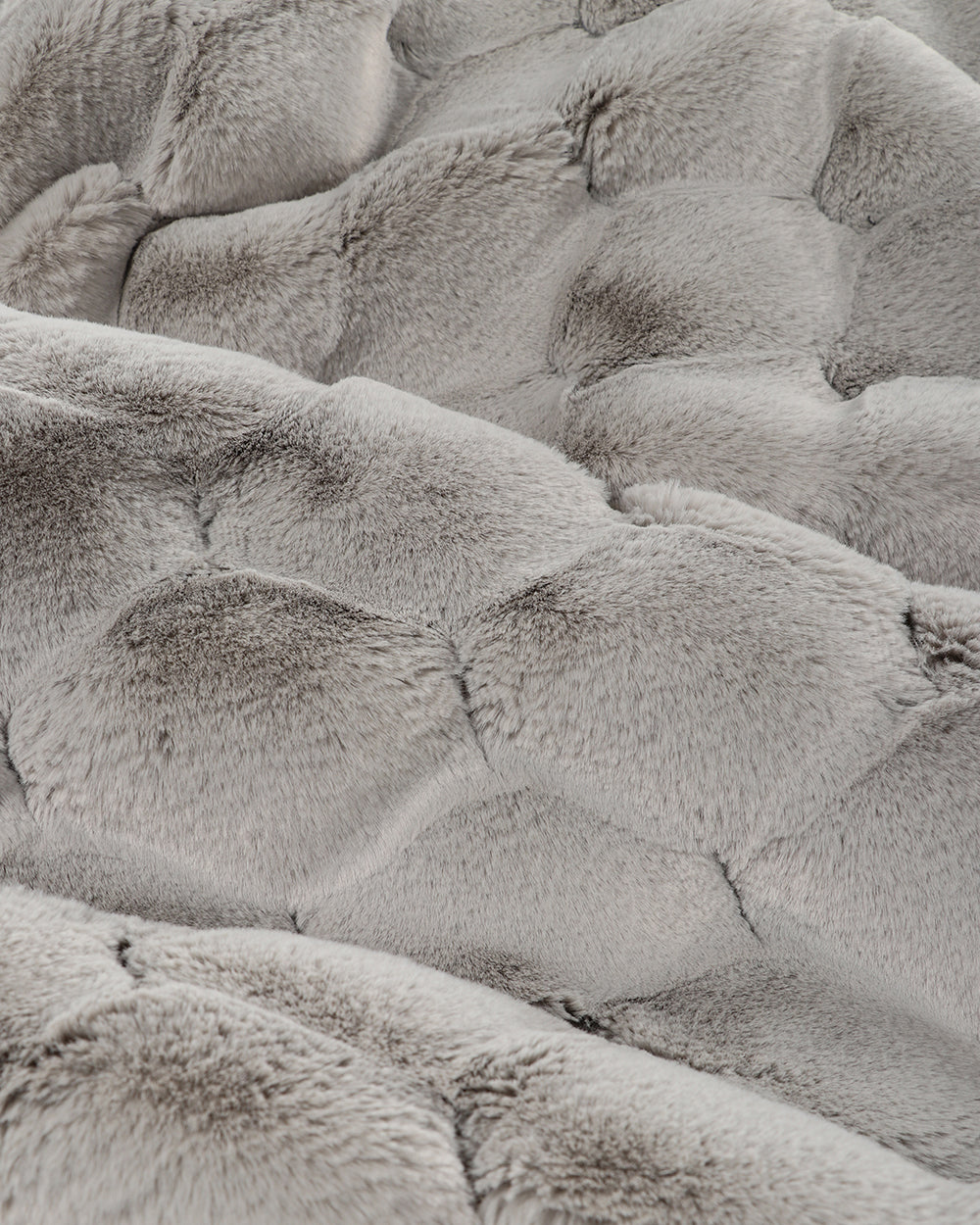Rodwell and Astor - Heirloom Valentina Faux Fur Cushion - Grey - 30x45cm