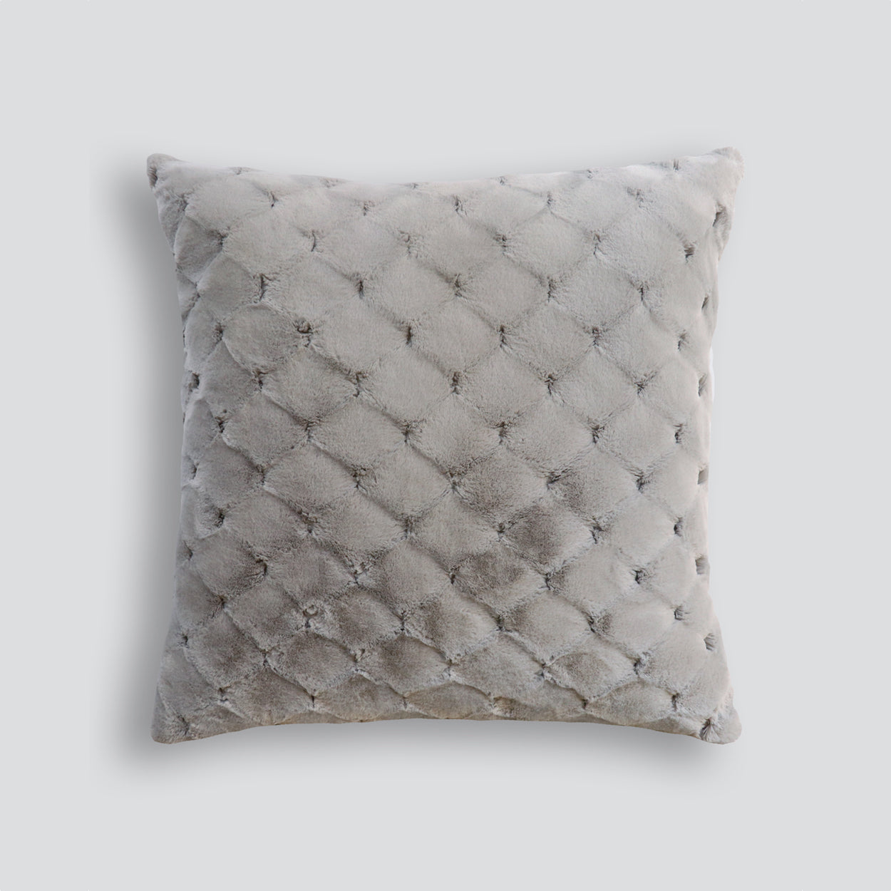 HEIRLOOM Valentina Faux Fur Cushion - Grey - 65cm