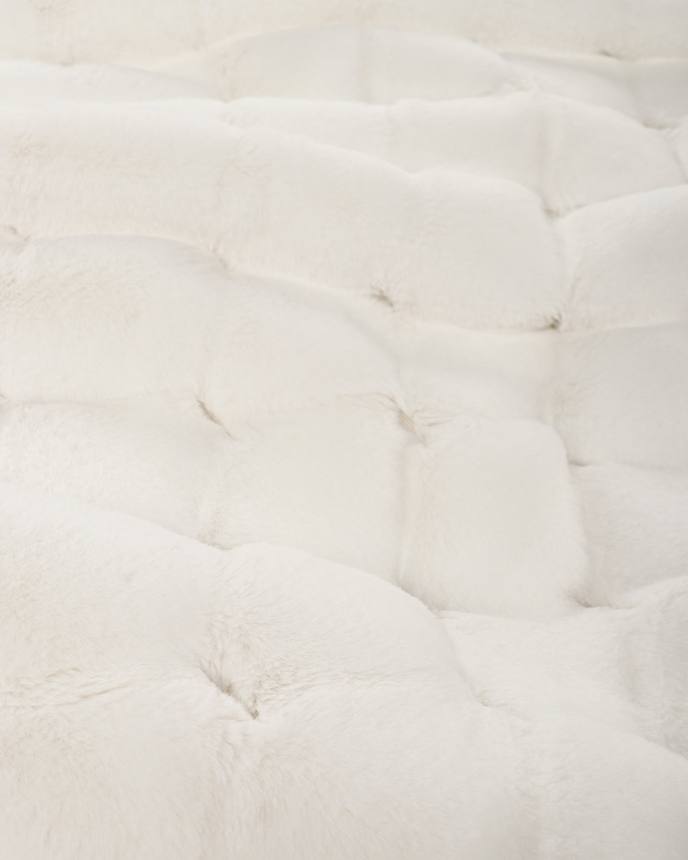 Rodwell and Astor - Heirloom Valentina Faux Fur Cushion - White - 30 x 45cm