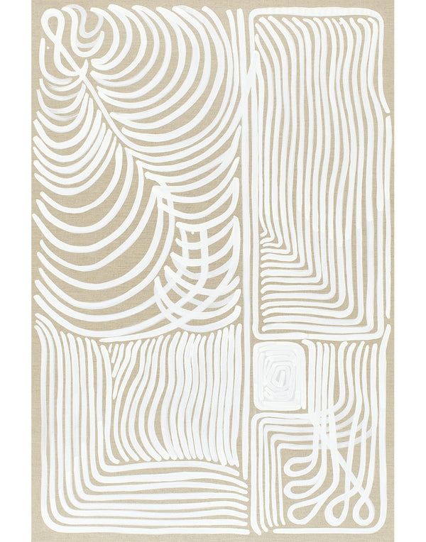 White Line on Linen - Limited Edition Fine Art Print