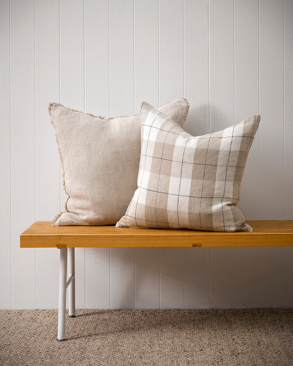 Willis Cushion - Nougat/Ivory 50 x 50cm Rodwell and Astor