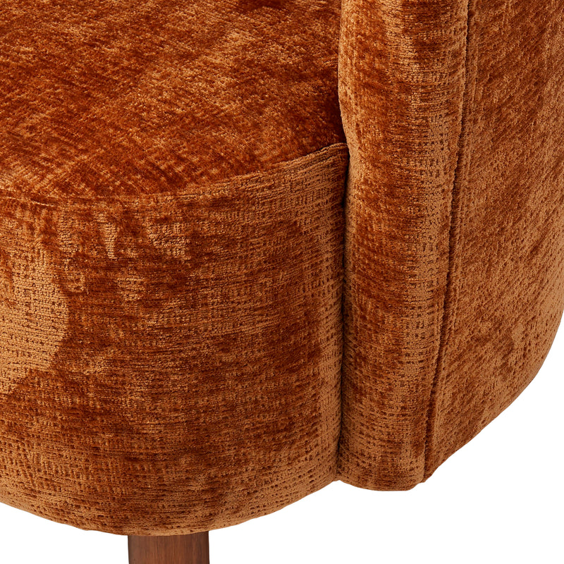 Amelie Armchair - Rust Chenille Rodwell and Astor