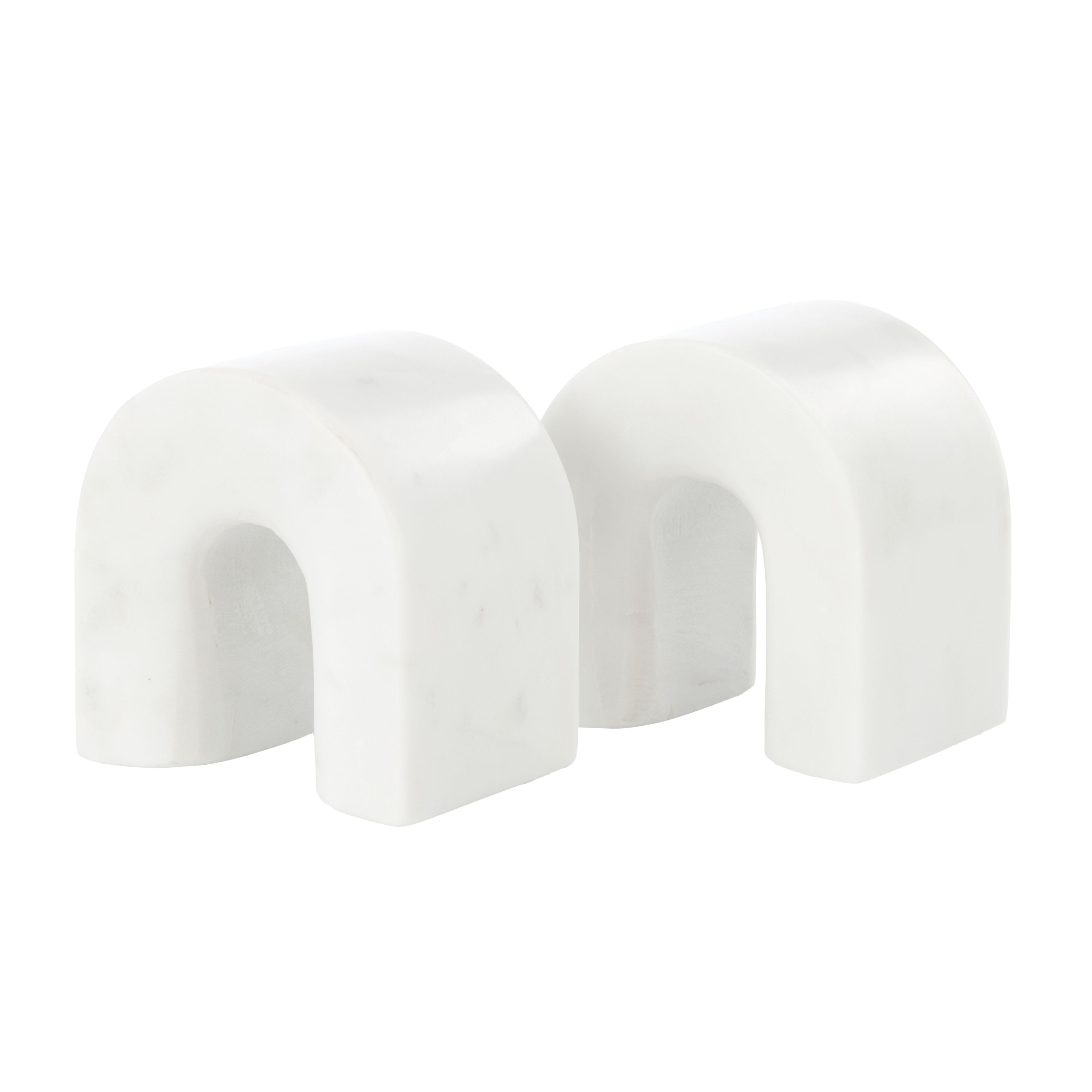Blanco Marble Arch Bookends - Pair