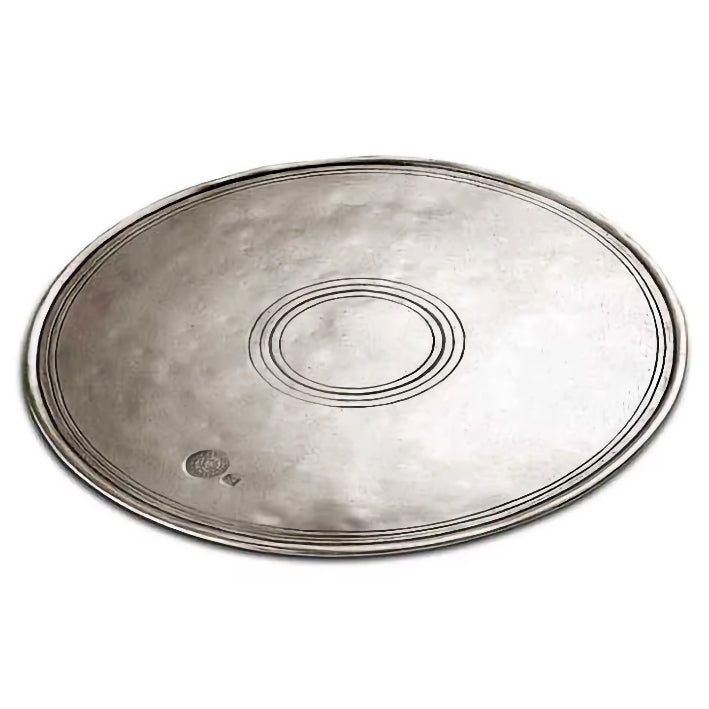 Palio Circular Table Trivet/Placemat- 25 cm Diameter - Handcrafted in Italy - Pewter
