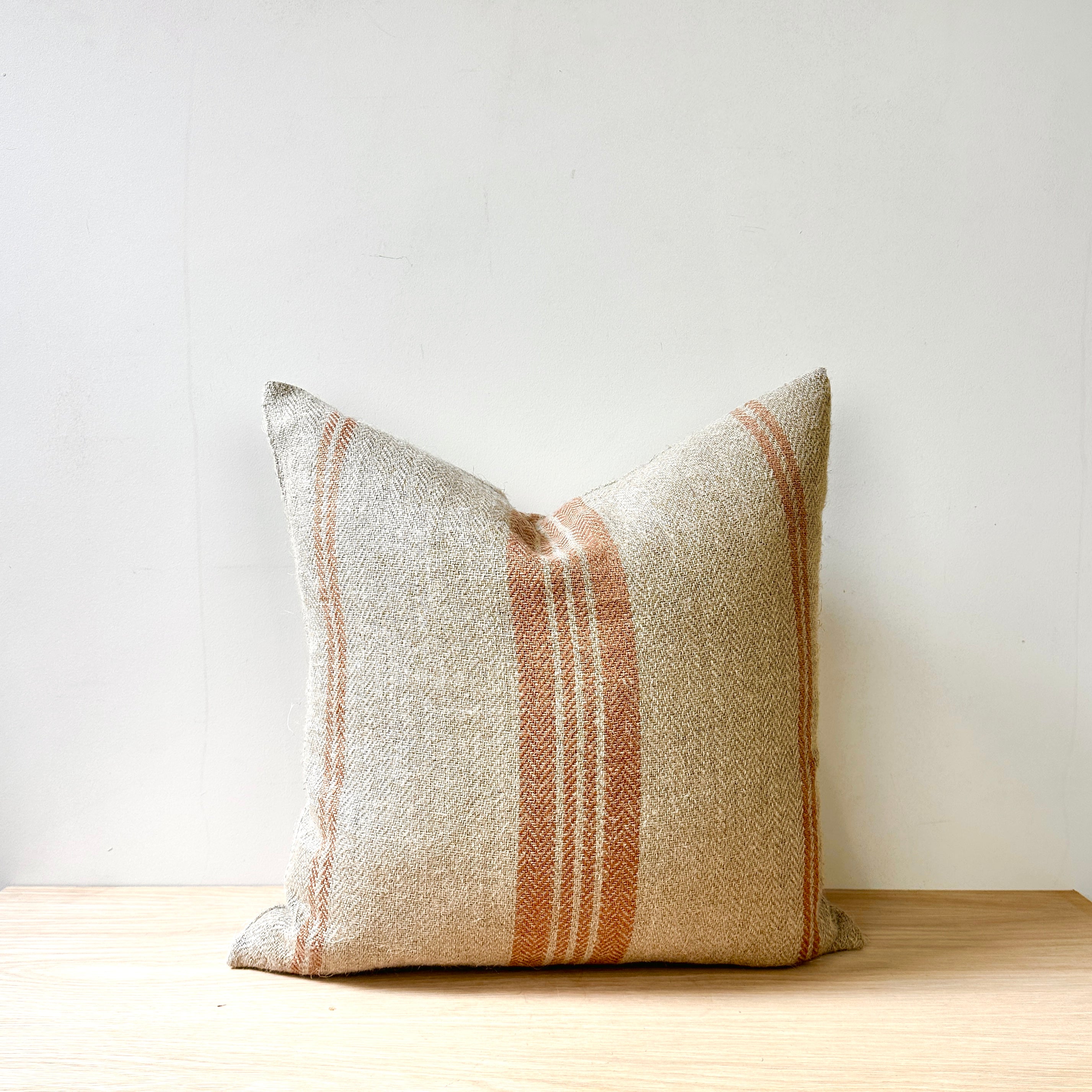 Empire Herringbone Cushion - Rust 50 x 50cm