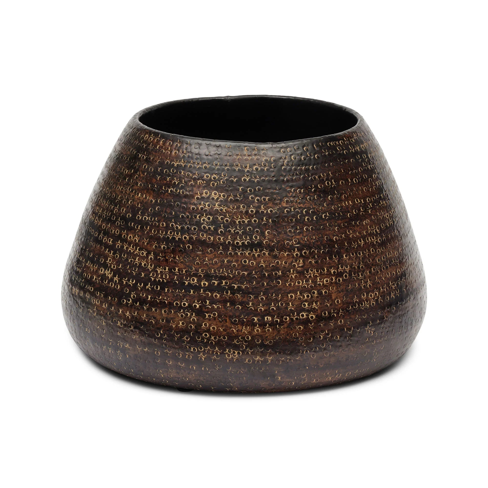 Esna Low Planter - Bronze