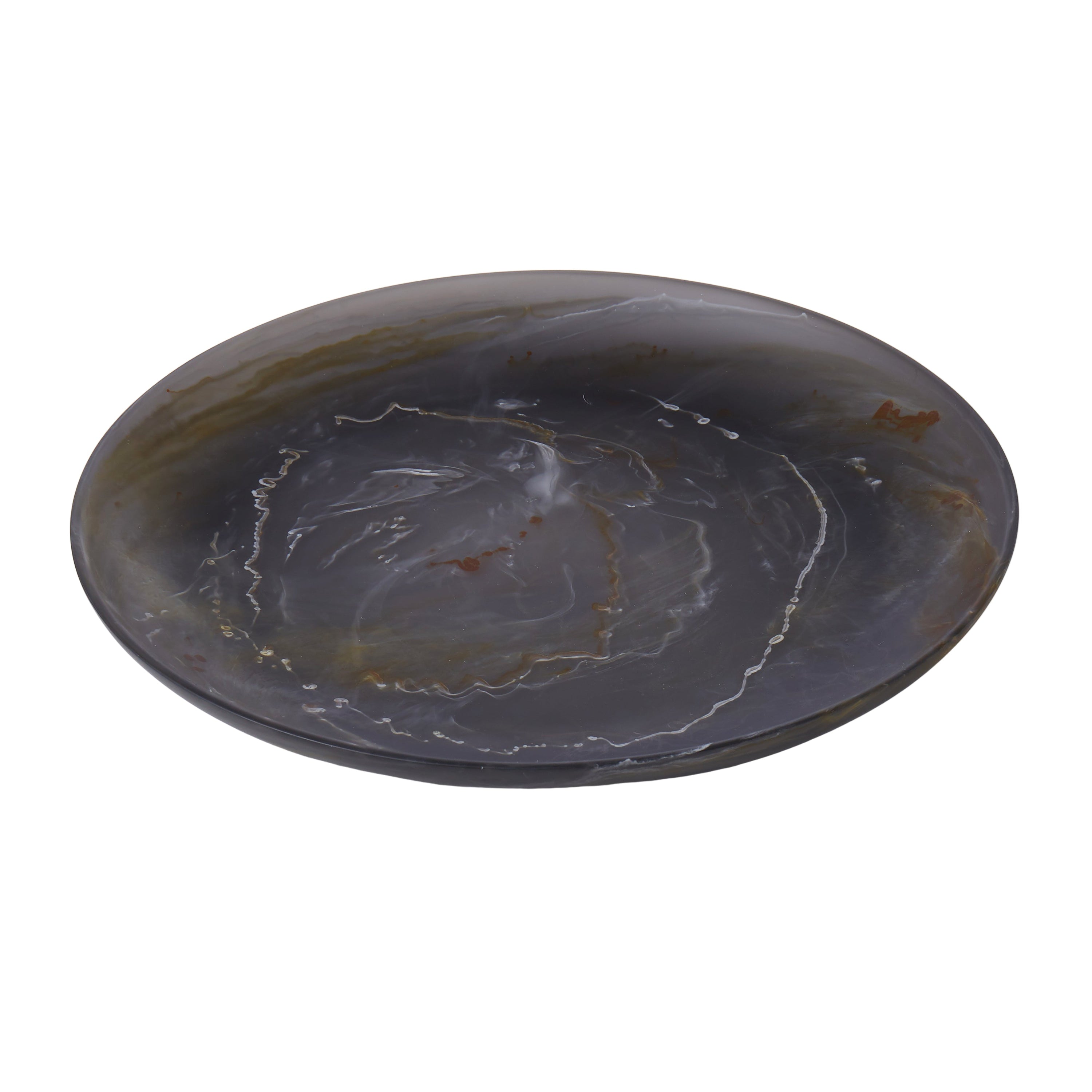 Aerial Resin Serving Platter - Green
