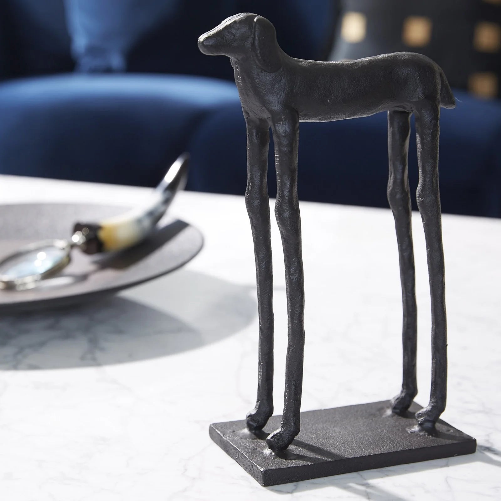 Helsi Dog Sculpture - Aged Bronze Rodwell and Astor