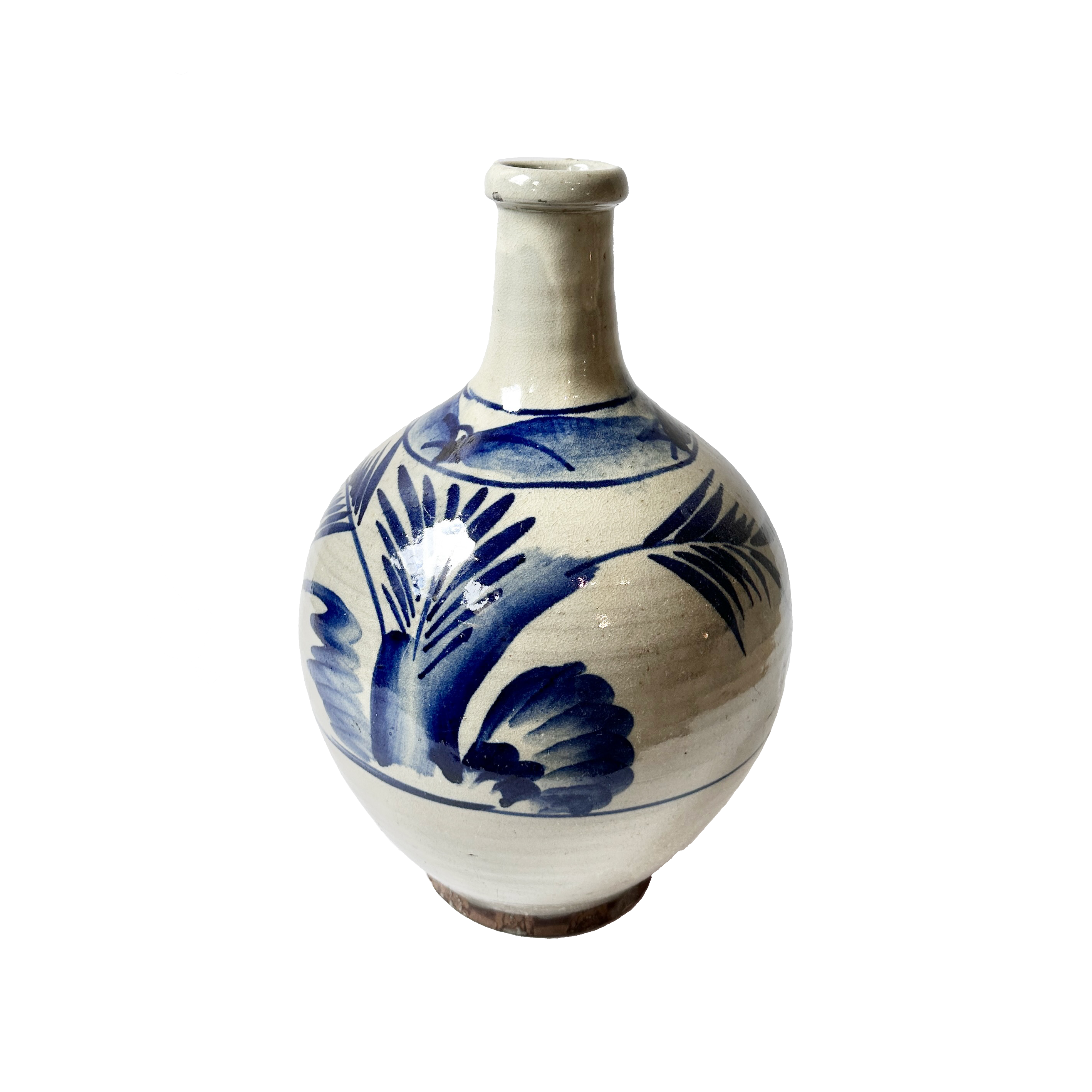 Antique Japanese Blue & White Tokkuri Sake Vase (Meiji Era) – 32cm | TOK003