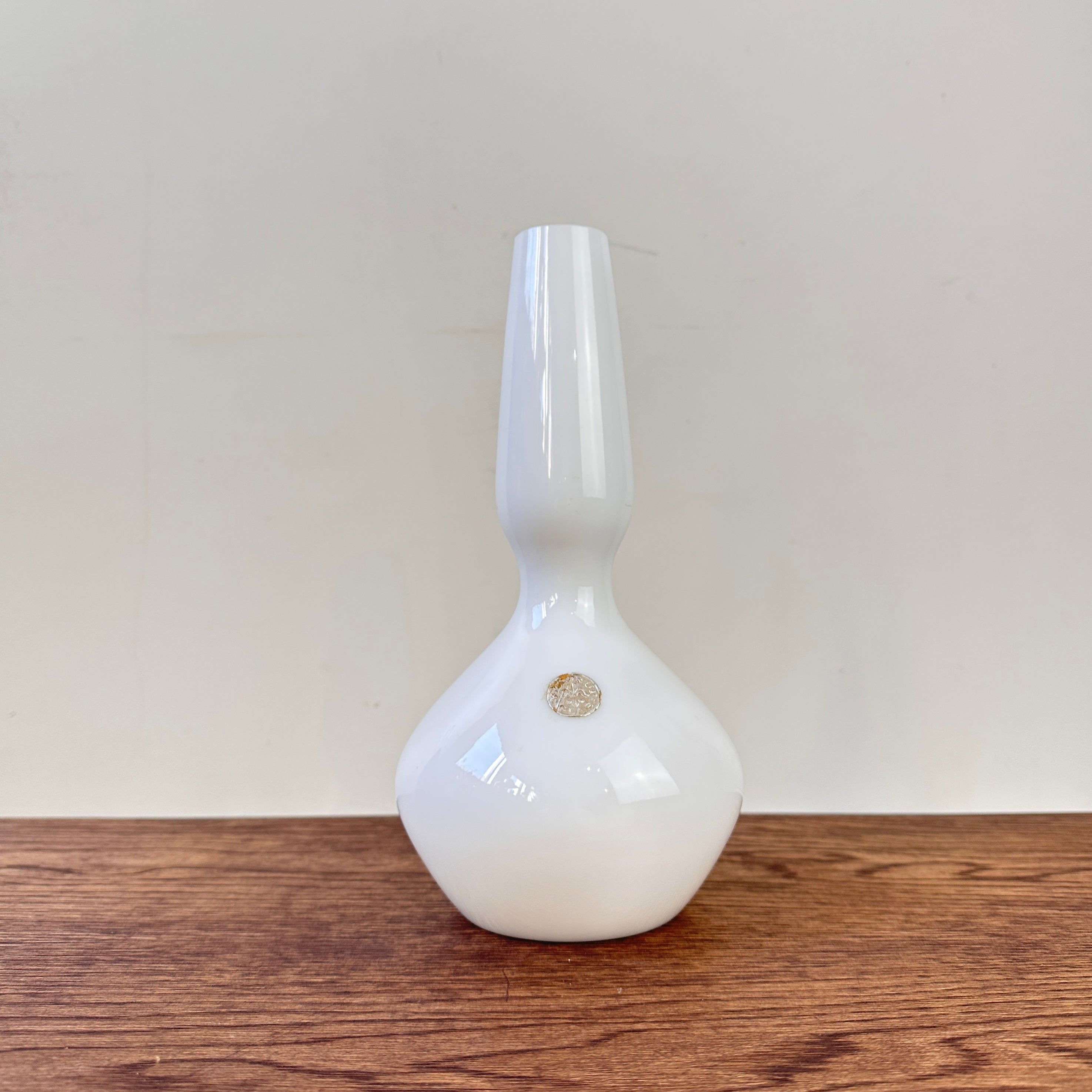 Vintage Kastrup Opaline Vase by Jacob Bang — Denmark, 1957