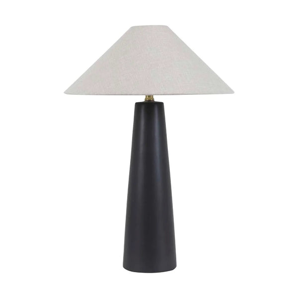 GLOBEWEST Lorne Canopy Table Lamp - Matt Black