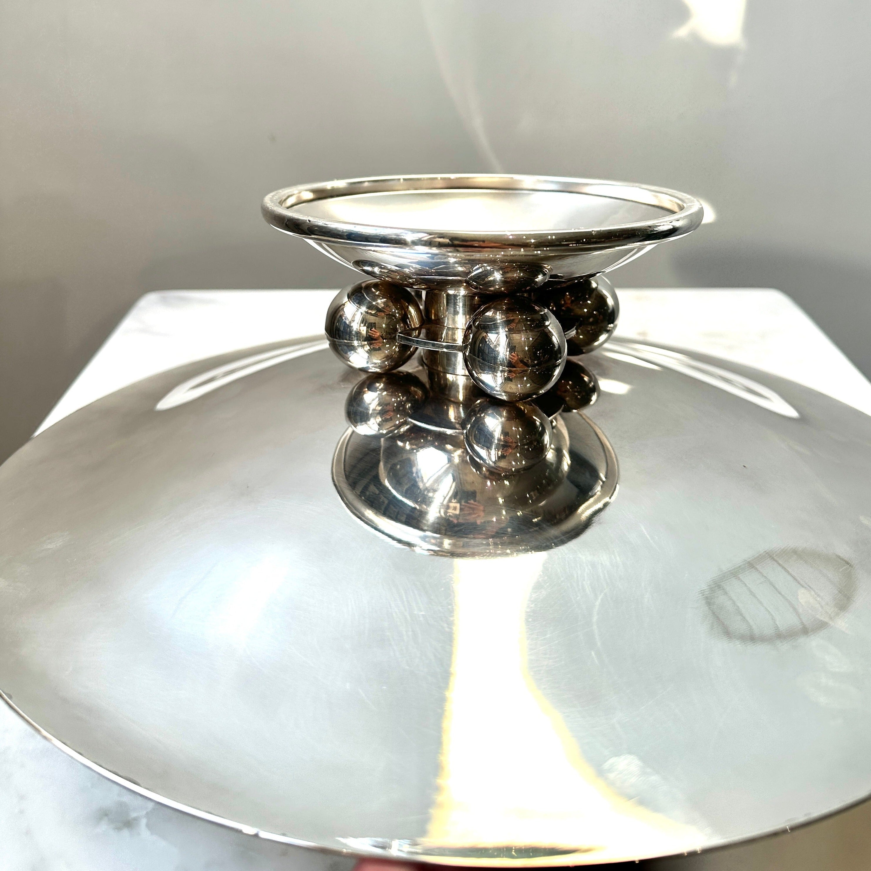 1930s Art Deco "Normandie" Fruit Bowl by Luc Lanel for Christofle