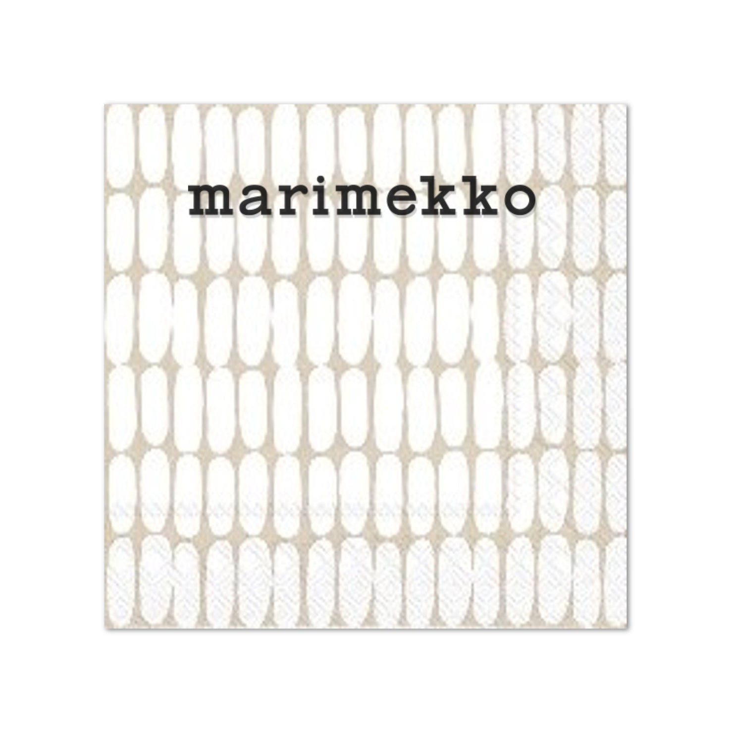 MARIMEKKO Paper Napkins - Alku White/Beige