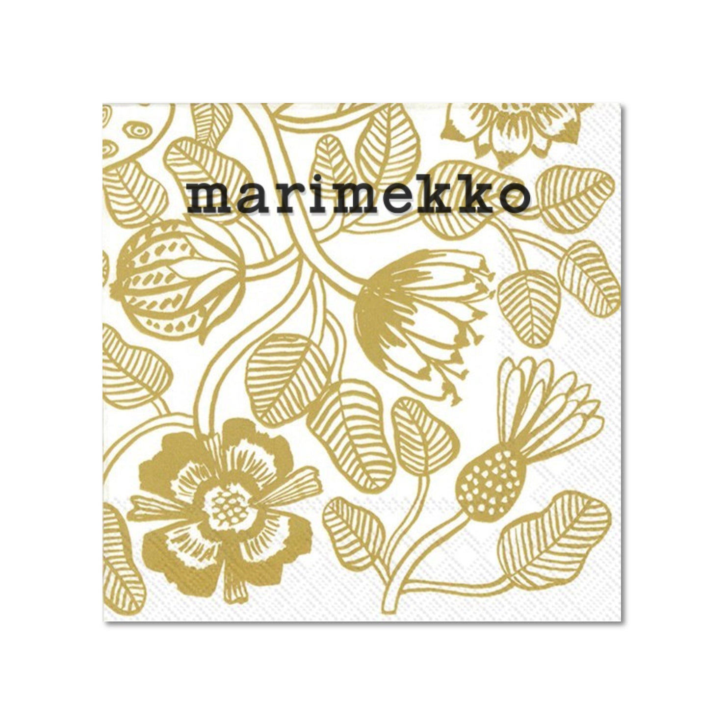 MARIMEKKO Paper Napkins - Tiara Gold
