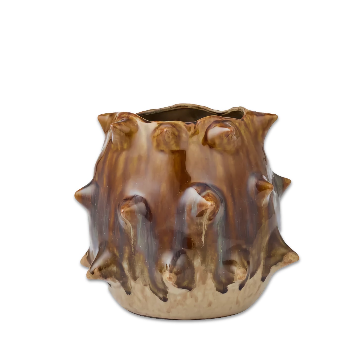 Mia Ceramic Vase - Toffee