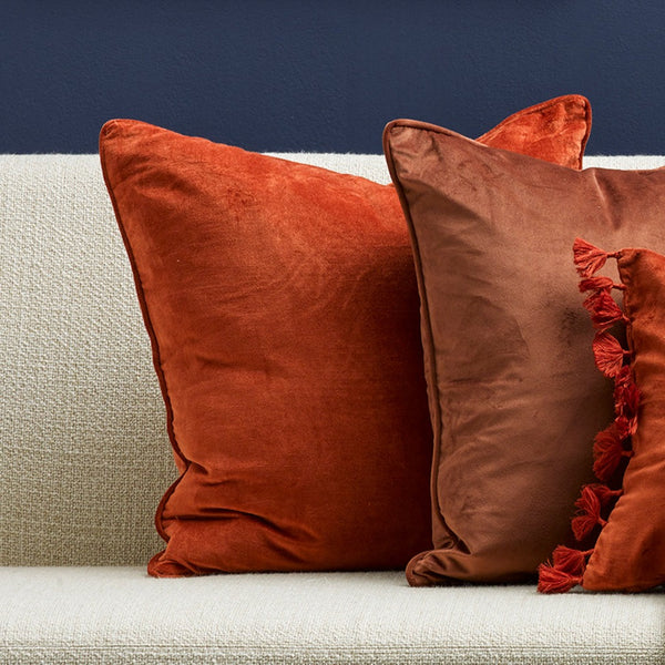 Montpellier Velvet Cushion - Spice